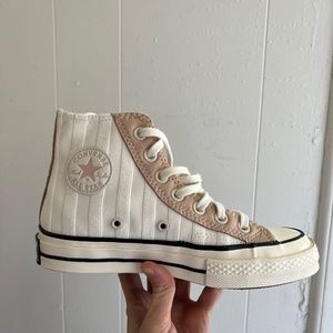 Converse | Shoes | Converse Chuck 7 Striped High Top Egretpink Clayblack |  Poshmark